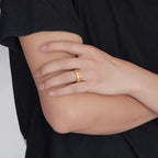 Bague Rotative Anti-Stress pour Homme or