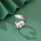 Ring met Ali Zulfiqar zwaard Arabisch symbool zilver