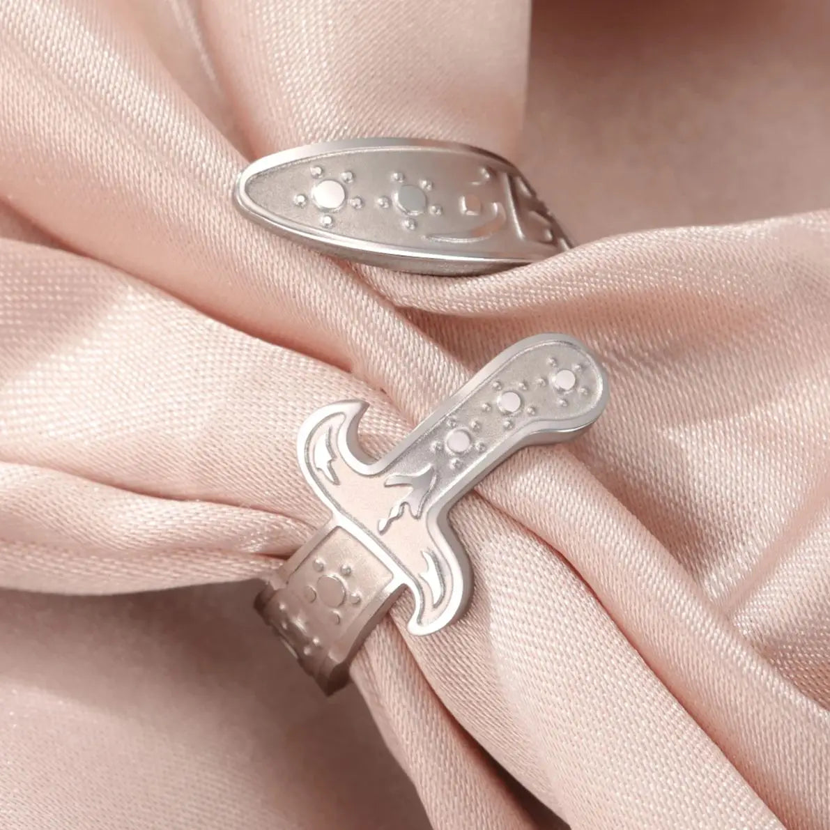 Ring met Ali Zulfiqar zwaard Arabisch symbool zilver