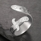 Ring met Ali Zulfiqar zwaard Arabisch symbool zilver