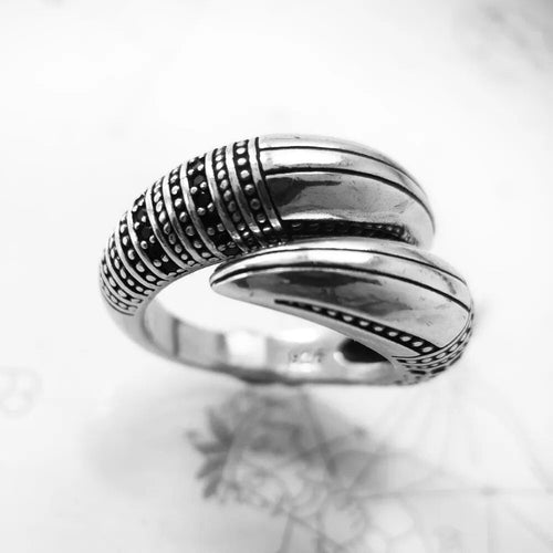 Zilveren Klauw Ring - Exception®