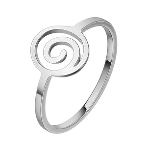 Bague Spirale Géométrique argent