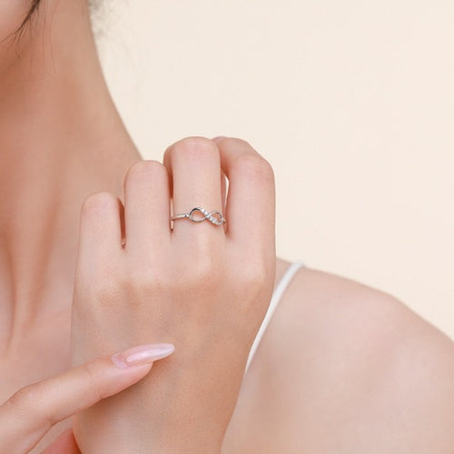 Oneindigheidssymbool Ring Dames Zirconia