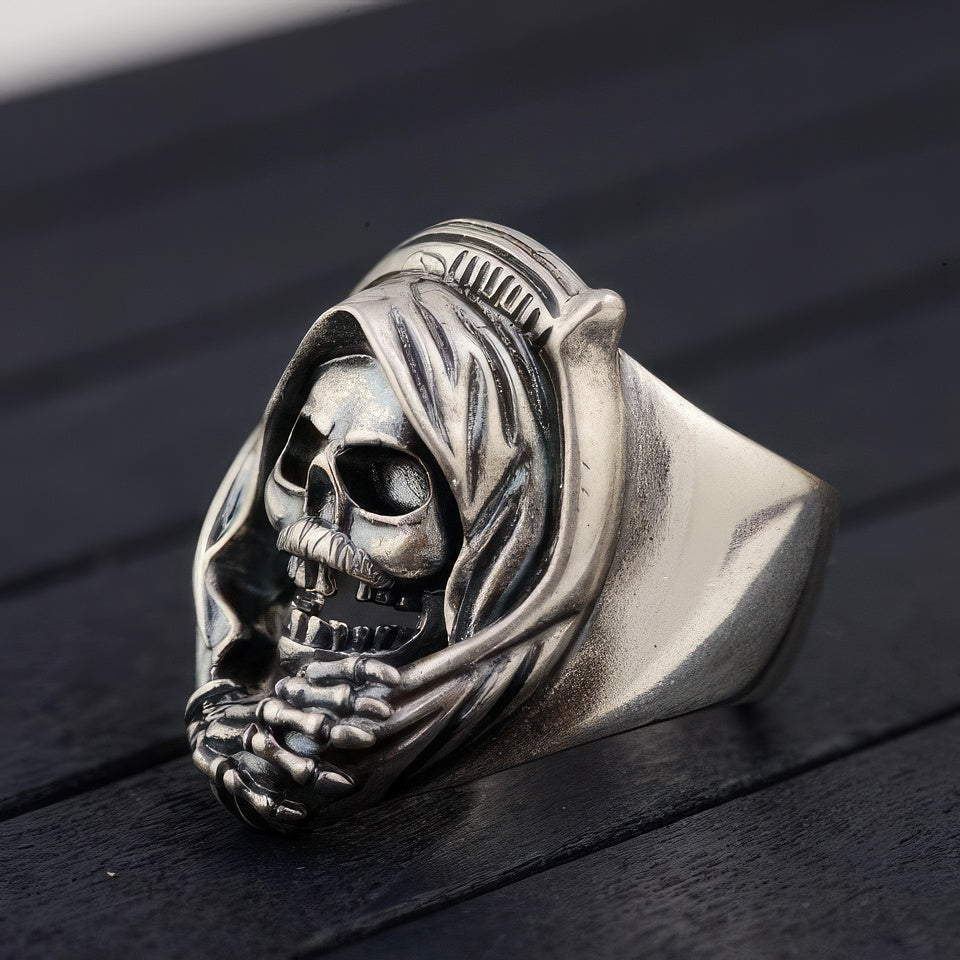 Skull Ring Zilver