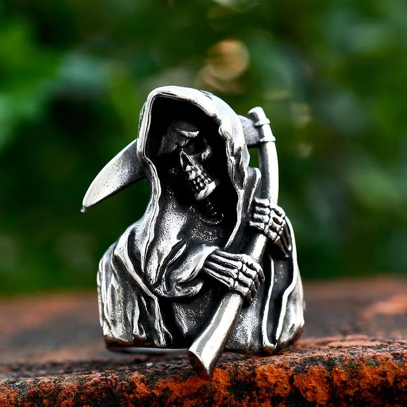 Bague Tête de Mort et sa Faux