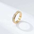 Draaibare Anti-Stress Ring met Zirkonia 