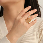 Vegvisir Viking Runenkompas Ring goud 1