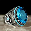 Ring voor Arabische moslim man of vrouw blauw