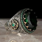 Ring voor Arabische moslim man of vrouw groen