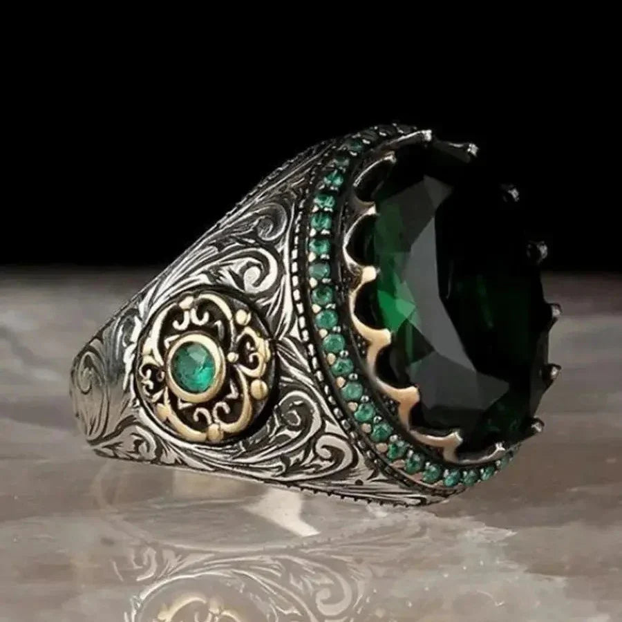 Ring voor Arabische moslim man of vrouw groen