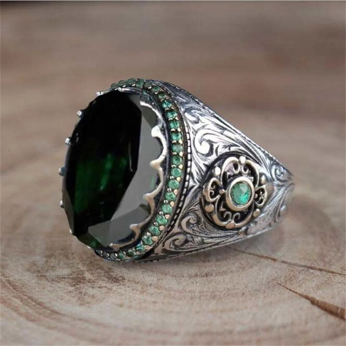 Ring voor Arabische moslim man of vrouw groen