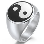 Bague Yin Yang pour Homme argent