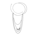 Sieraad voor de schouder dames - Sleutelbeen & ketting arm & schouders zilver