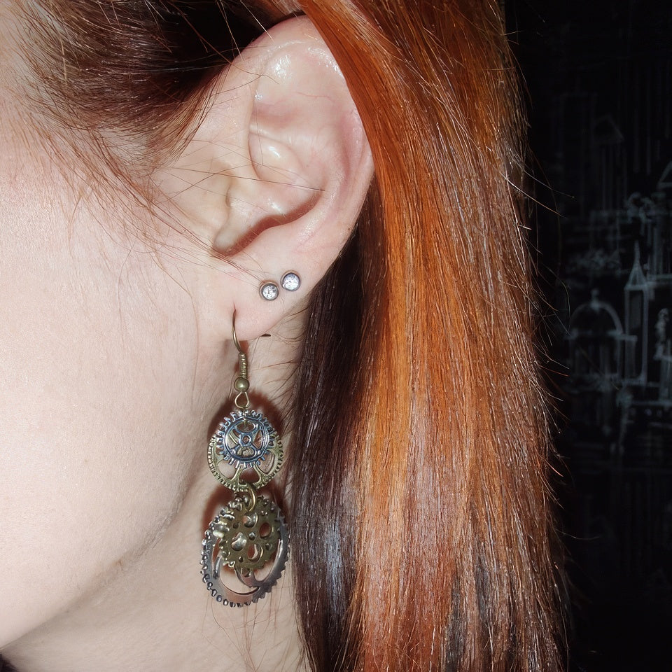 Steampunk Oorbellen