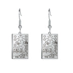 Boucles d'oreilles carte de tarot