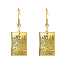 Boucles d'oreilles carte de tarot