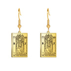 Boucles d'oreilles carte de tarot