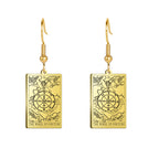 Boucles d'oreilles carte de tarot