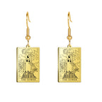 Boucles d'oreilles carte de tarot