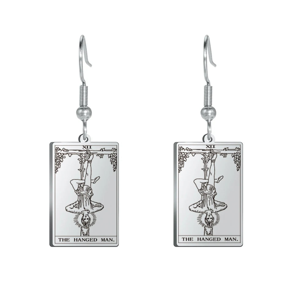 Boucles d'oreilles carte de tarot