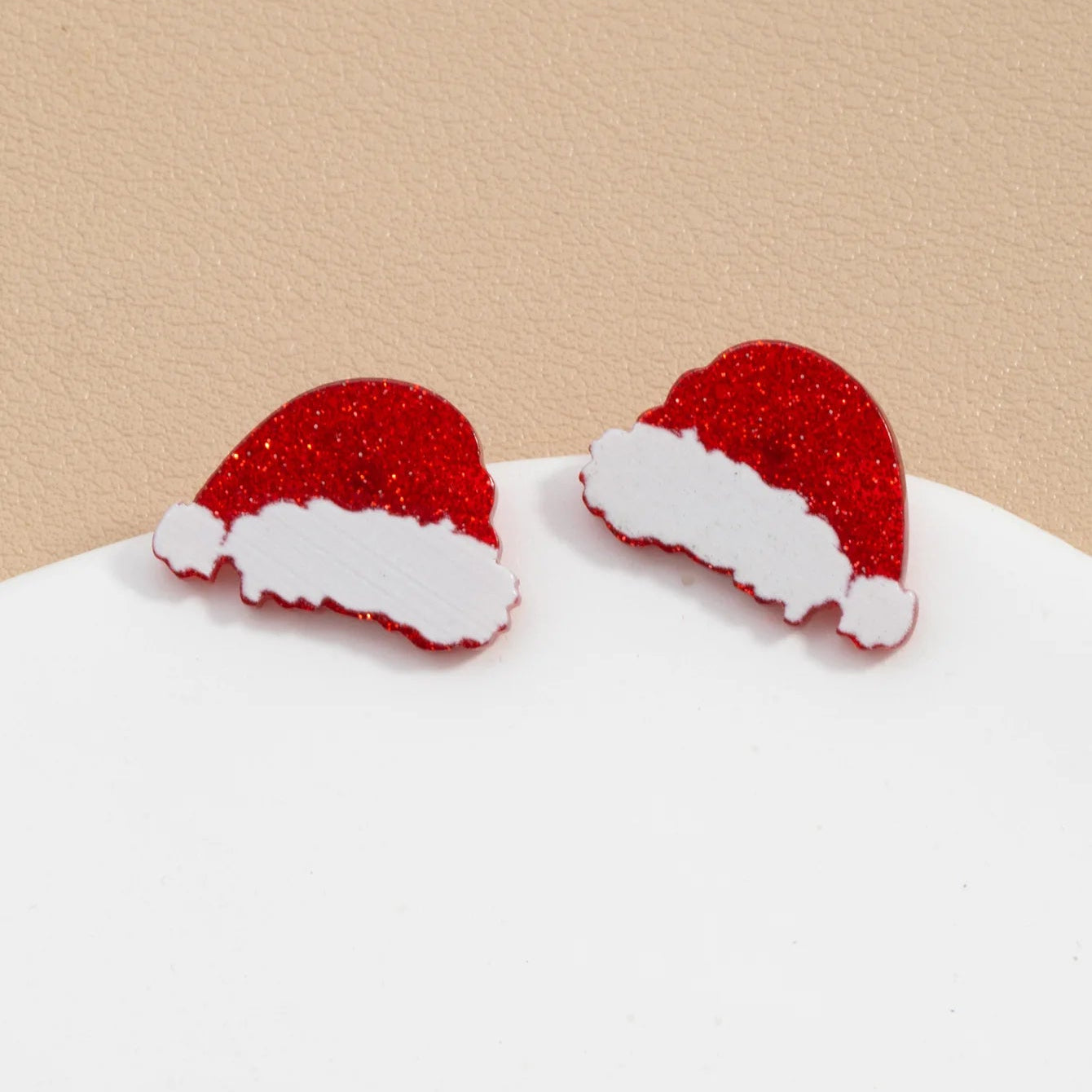 Boucles d'Oreilles Clou Mug avec Flocon de Neige
