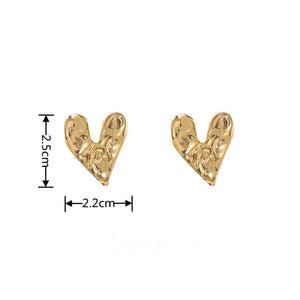 Boucles d'Oreilles Clou Coeur