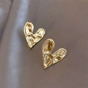 Boucles d'Oreilles Clou Coeur or