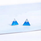 Boucles d'Oreilles Clou en Triangle Iceberg