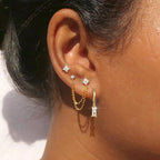 Boucles d'Oreilles Clou Etoiles en Crystal