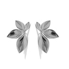 Boucles d'Oreilles Clou Fleurs argent