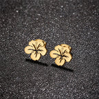 Boucles d'Oreilles Clou Fleurs Femme or