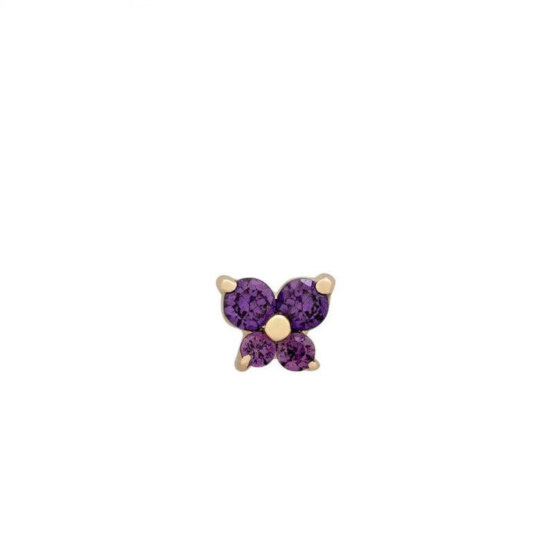 Boucles d'Oreilles Clou Pierre de Naissance