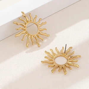 Boucles d'Oreilles Clou Soleil Femme
