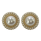 Boucles d'Oreilles Clou Vintage avec Perle