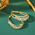 Oorringen Creolen met Strass Goud Loriele 