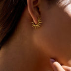 Boucles d'Oreilles Créoles Soleil