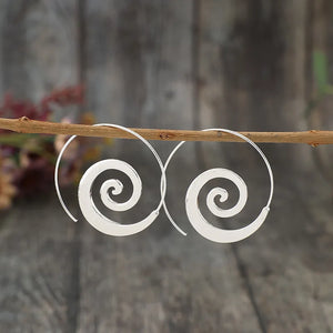 Boucles d'Oreilles Créoles Spirale