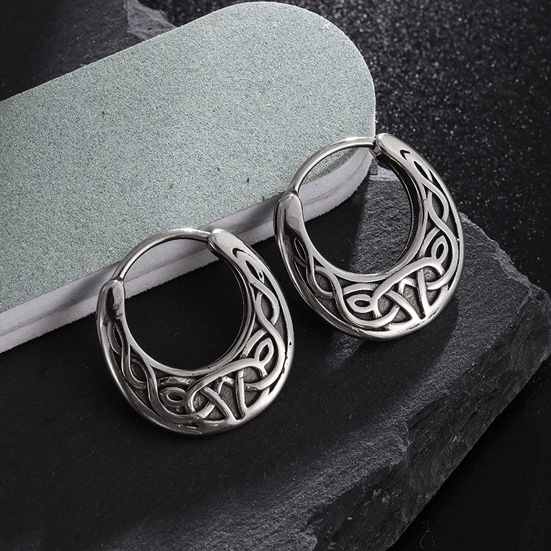 Viking Noordse Creolen Oorbellen zilver