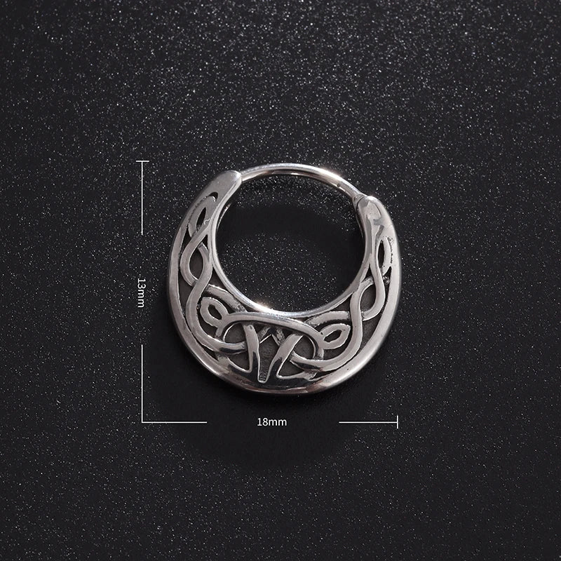 Viking Noordse Creolen Oorbellen zilver