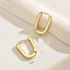 Boucles d'oreilles géométriques élégantes