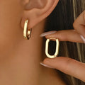 Boucles d'oreilles géométriques élégantes