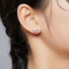 Multicolorige Infinity Oorbellen