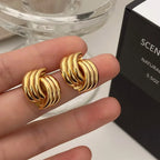 Oorbellen met strik voor dames goud