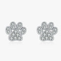 Boucles d'Oreilles Patte Zircon Argent 