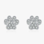 Boucles d'Oreilles Patte Zircon Argent 