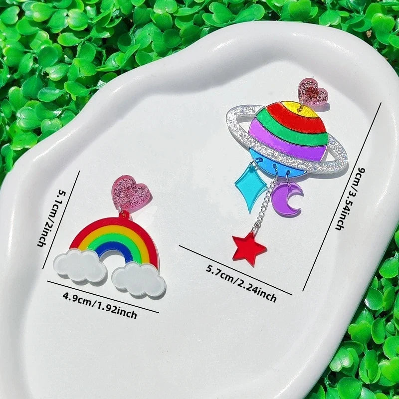 Regenboogoorbellen met hangers