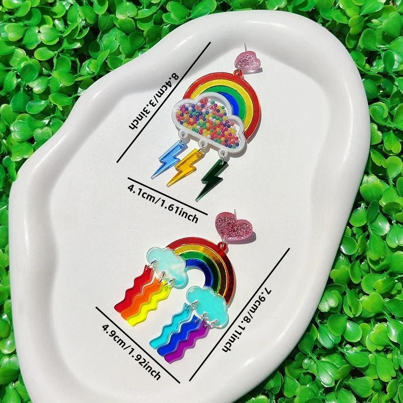 Regenboogoorbellen met hangers