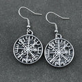 Hangende Oorbellen Kompas Vegvisir Viking
