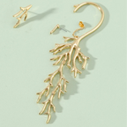 Boucles d'Oreilles Pendantes Corail en Branches