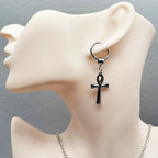 Boucles d'Oreilles Pendantes Croix d'Ankh 2